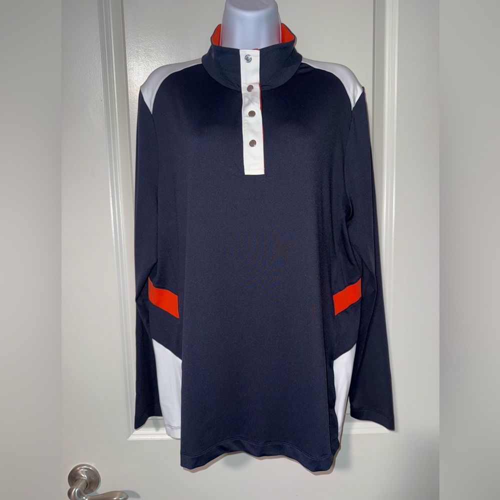 Lohla Sport Women’s Navy Long Sleeve Charlotte Pullover Size XXL, EUC Soft Golf